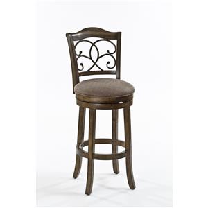 Hillsdale Wood Stools Swivel Bar Stool